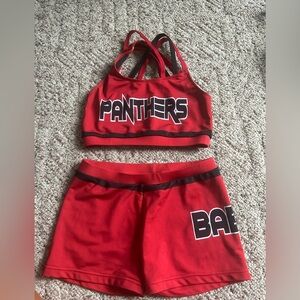 Barely worn cheer athletics panthers Practice Wear adult small